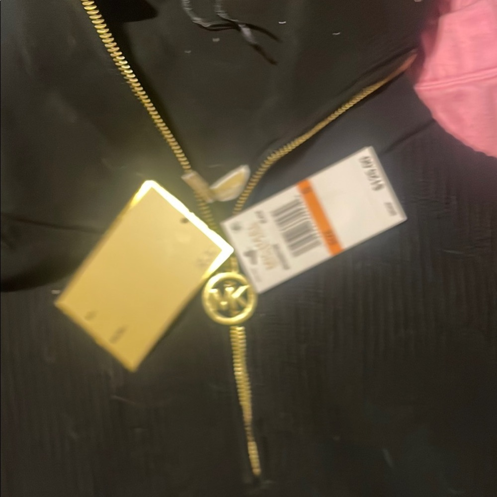 Black Jacket with Gold Accents